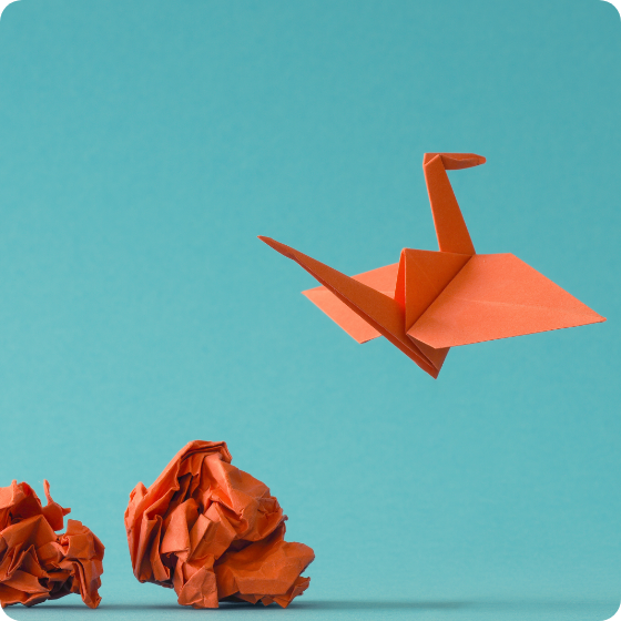 Origami-Vogel