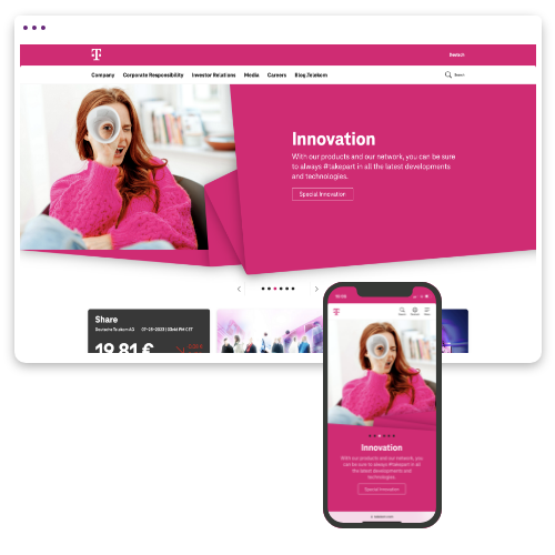 Website der Telekom