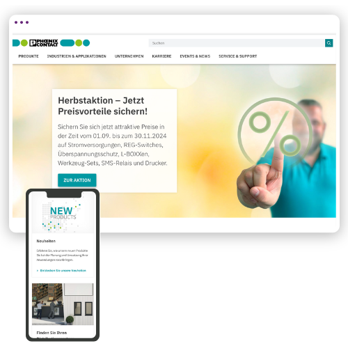 Sito web di contatto di Phoenix