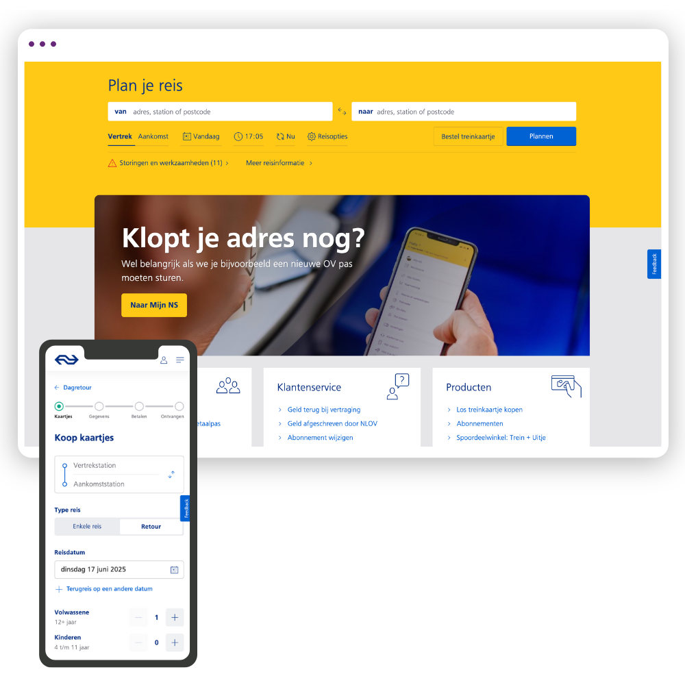 NS Dutch Railways Mockup