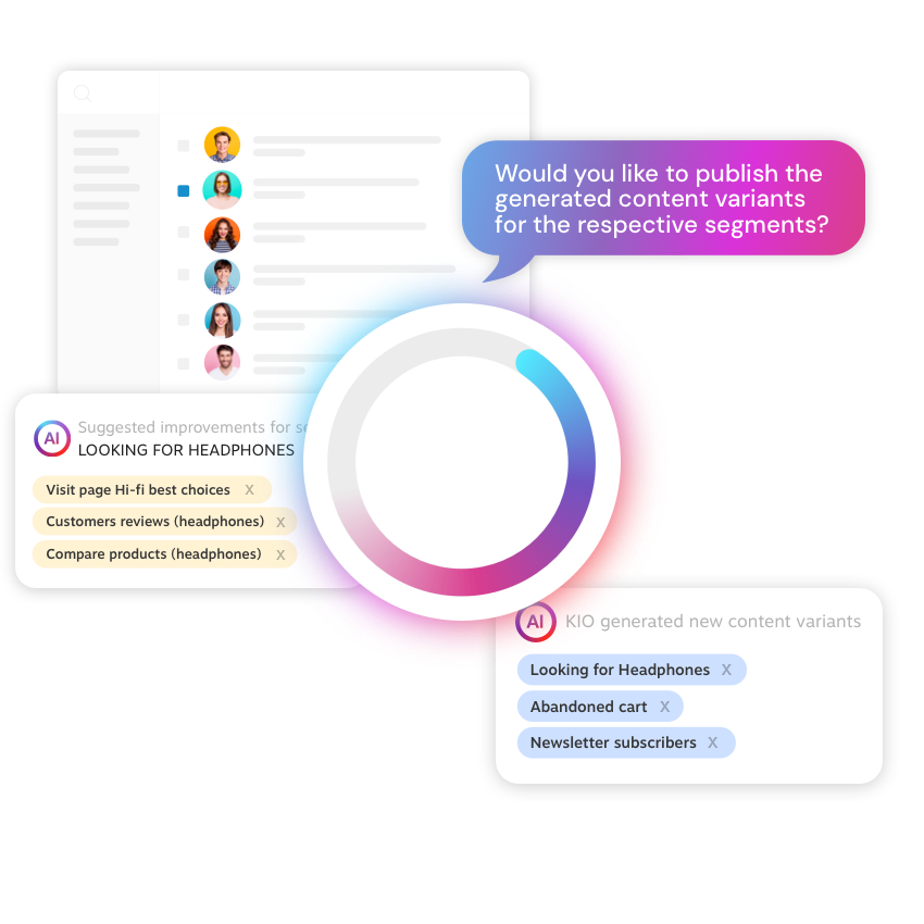 CoreMedia KIO AI - Effortless AI Personalization Built to Convert 850x850
