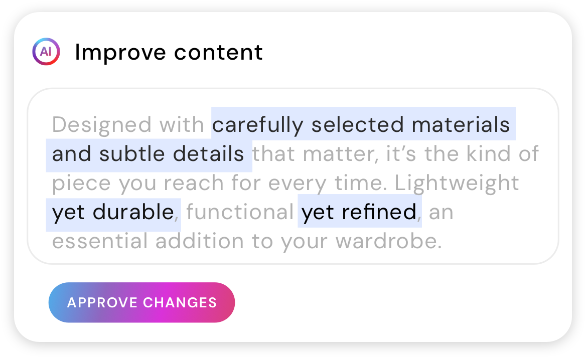 CoreMedia KIO AI Content Suggestions