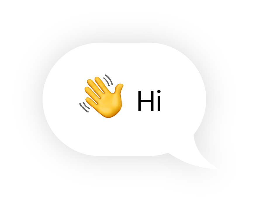 Sprechblase Hallo