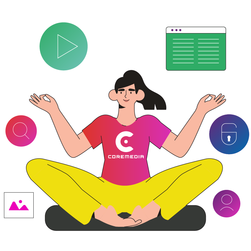 woman meditating content karma square