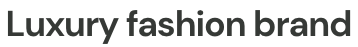 luxury fashion brand logo grey 