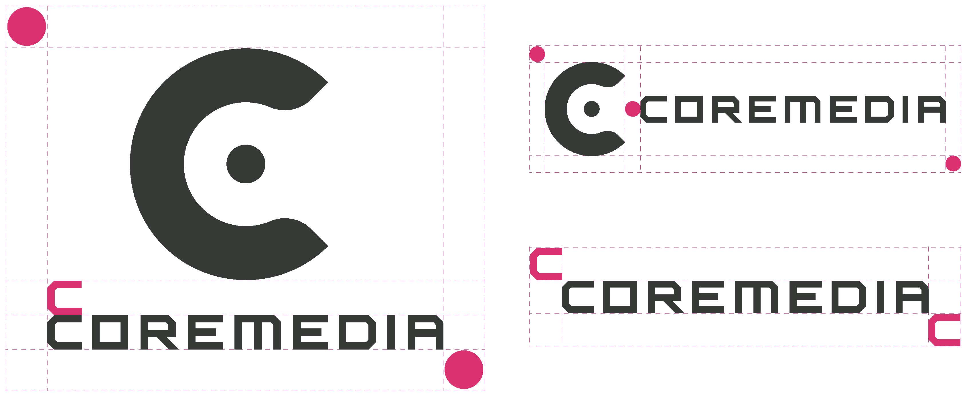 CoreMedia logo clearspace examples