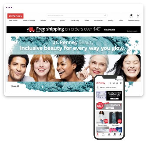 JCPenney website