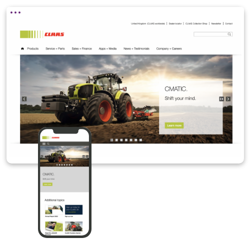 Claas website